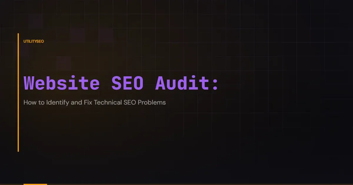 Website SEO-audit: technische SEO-problemen vinden en oplossen