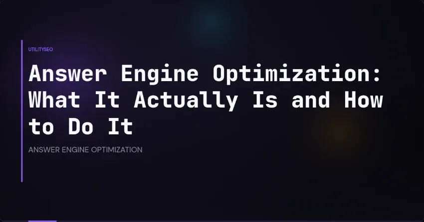 Answer Engine Optimization: wat het echt is en hoe je het doet