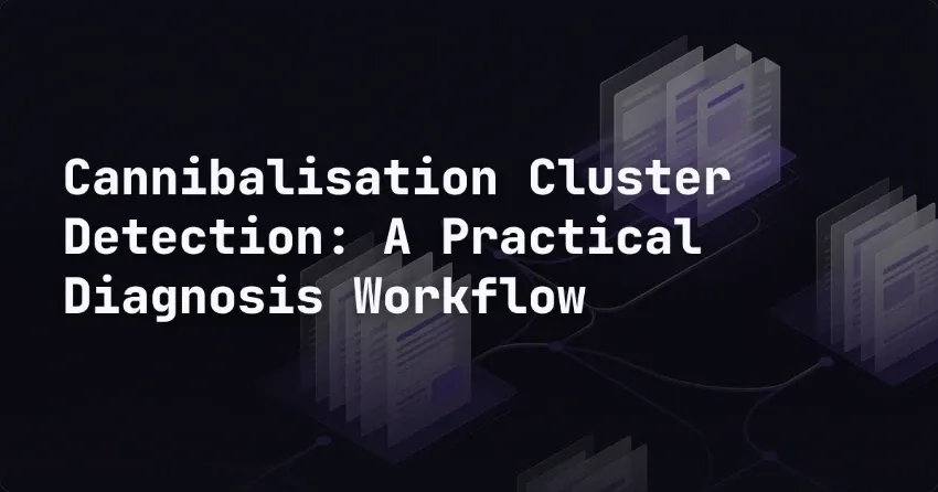 Cannibalisation Cluster Detection: A Practical Diagnosis Workflow