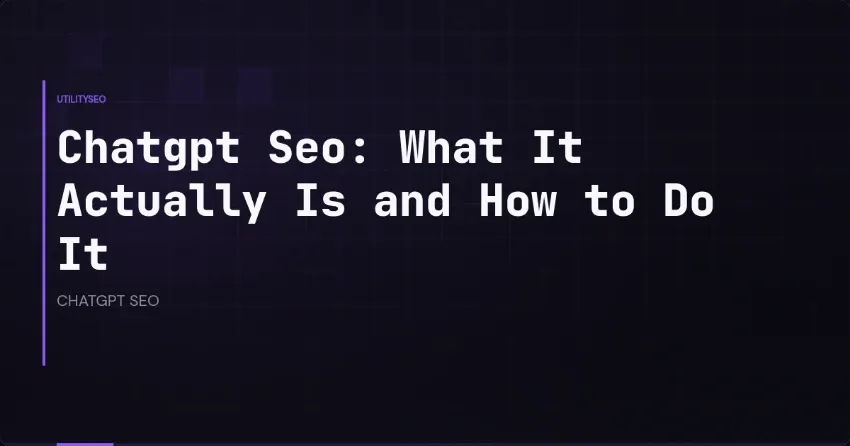 ChatGPT-SEO: wat het is en hoe je content optimaliseert