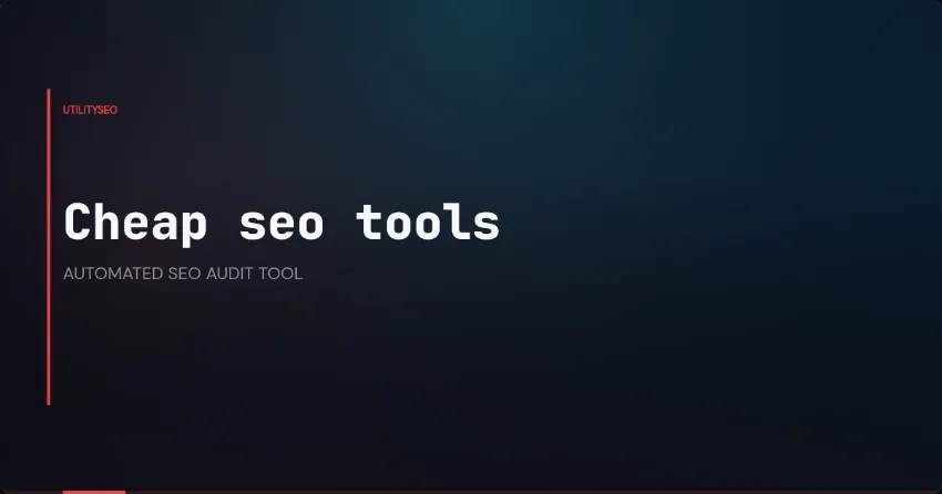Günstige SEO-Tools