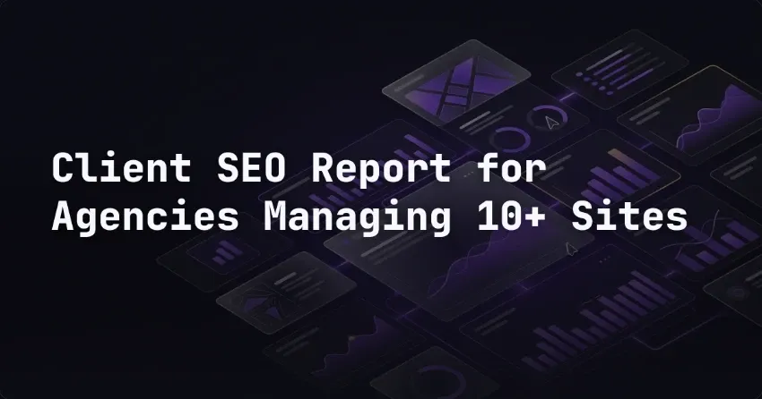 Client SEO Report for Agencies Managing 10+ Sites