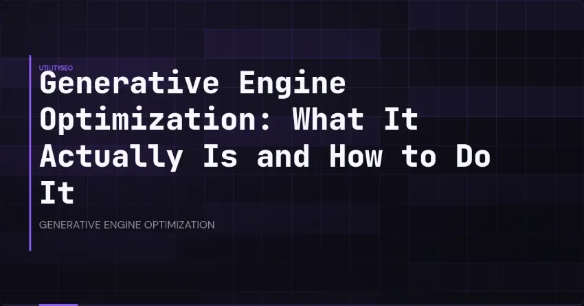 Generative Engine Optimization: principes en praktische strategieën