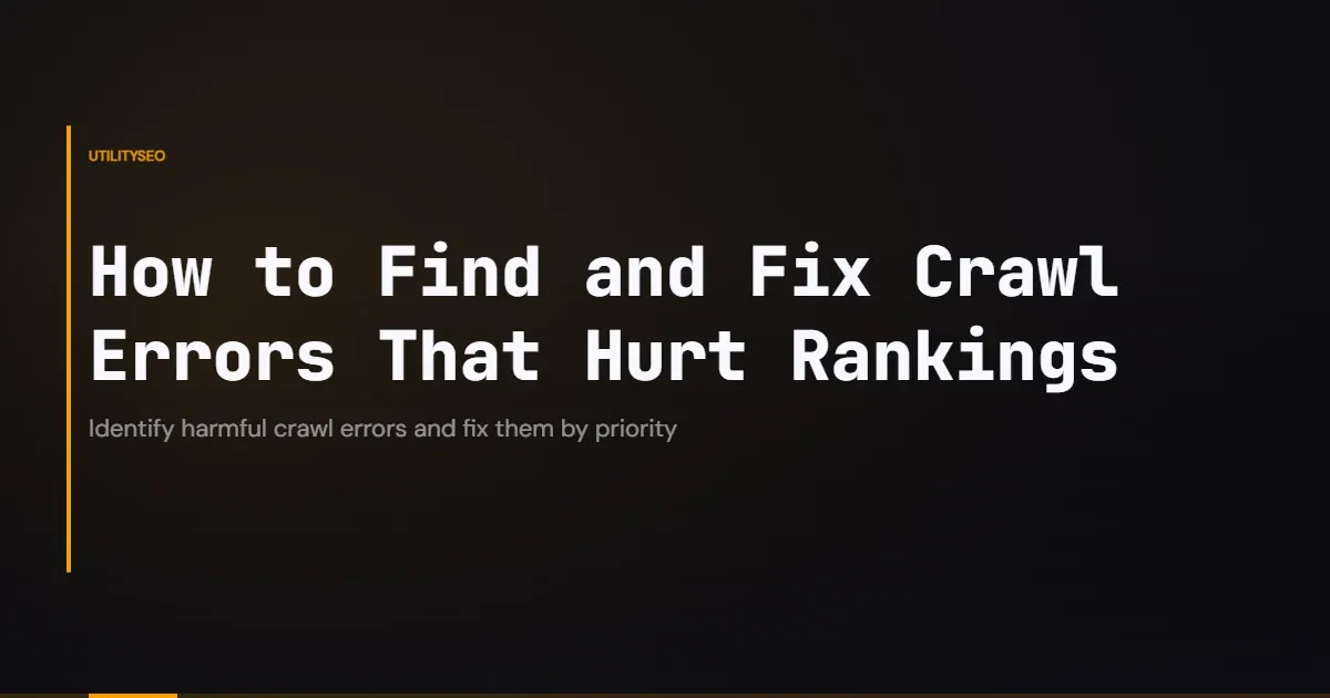 Crawling-Fehler finden und beheben, die Ihrem Ranking schaden