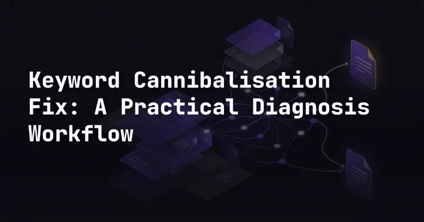 Keyword Cannibalisation Fix: A Practical Diagnosis Workflow