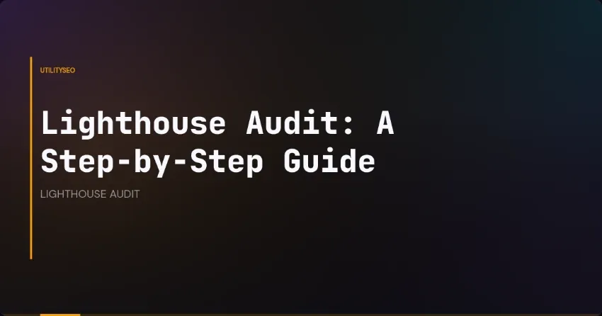 Lighthouse-audit: een stapsgewijze gids