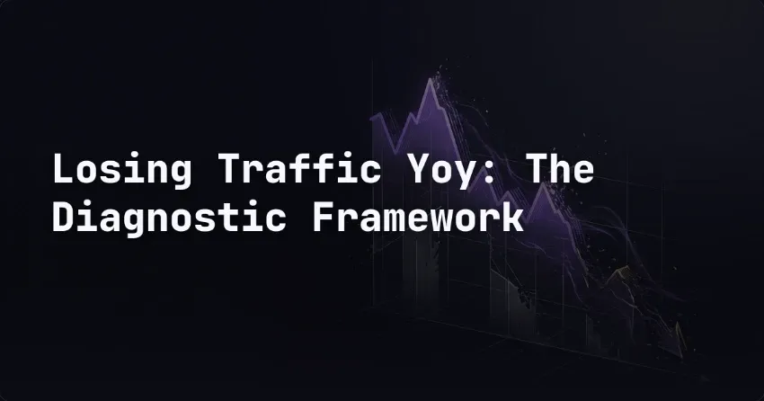 Losing Traffic Yoy: The Diagnostic Framework