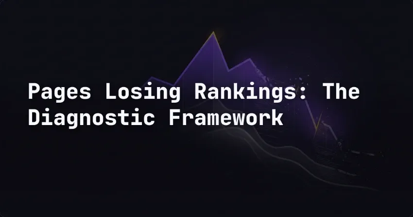 Pages Losing Rankings: The Diagnostic Framework
