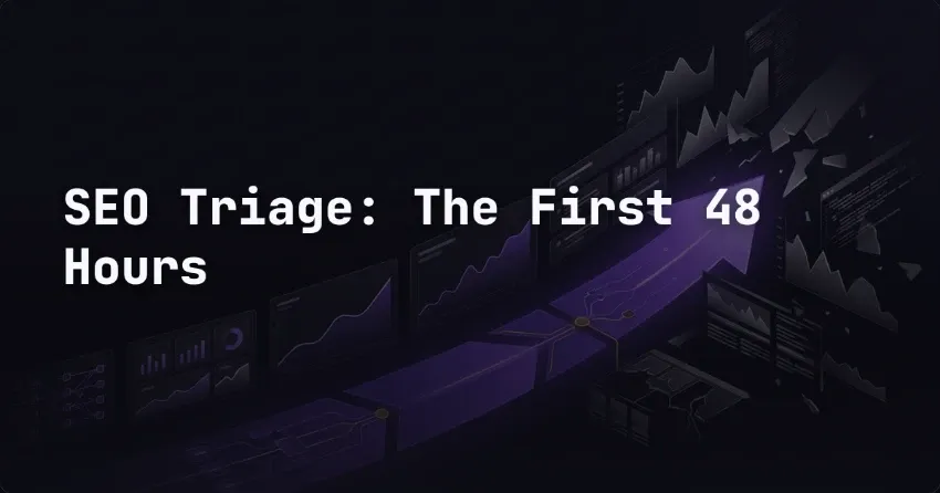 SEO Triage: The First 48 Hours