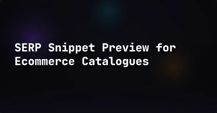 SERP-snippetvoorbeeld voor webshopcatalogi