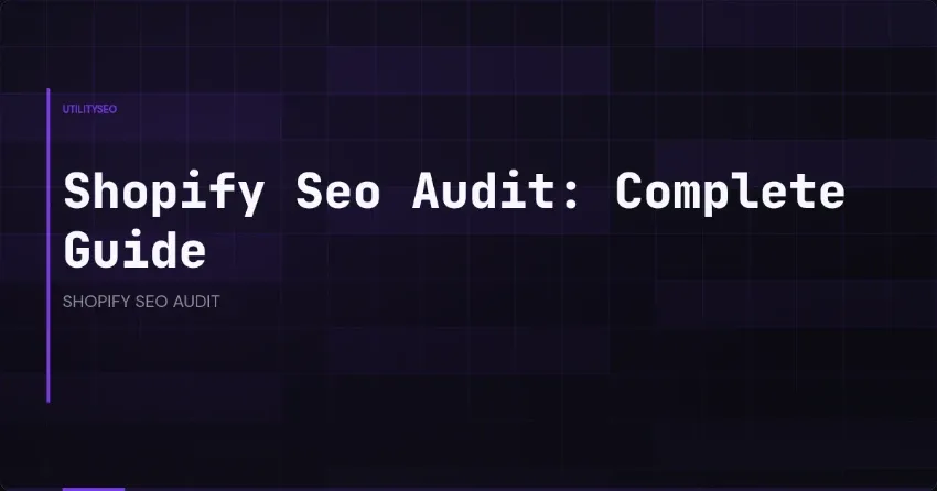 Shopify SEO-audit: de complete gids