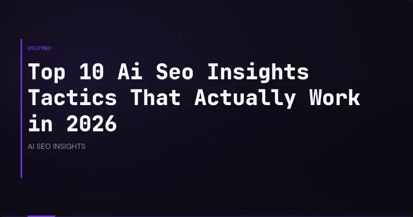 KI-SEO-Insights nutzen: bewährte Strategien für 2026