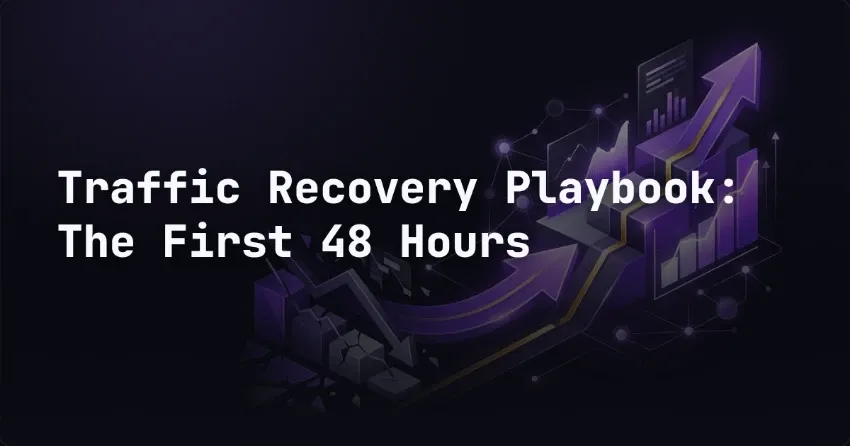 Traffic Recovery Playbook: The First 48 Hours