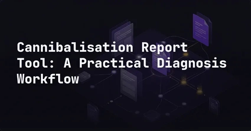 Cannibalisation Report Tool: A Practical Diagnosis Workflow